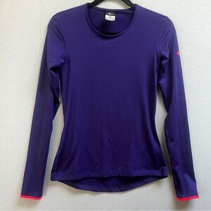 Nike Pro Dri Fit Purple Long Sleeve Thermal Women's Top Sz S